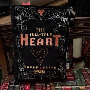 NWT Punchkins The Tell-Tale Heart Edgar Allan Poe Book Pillow